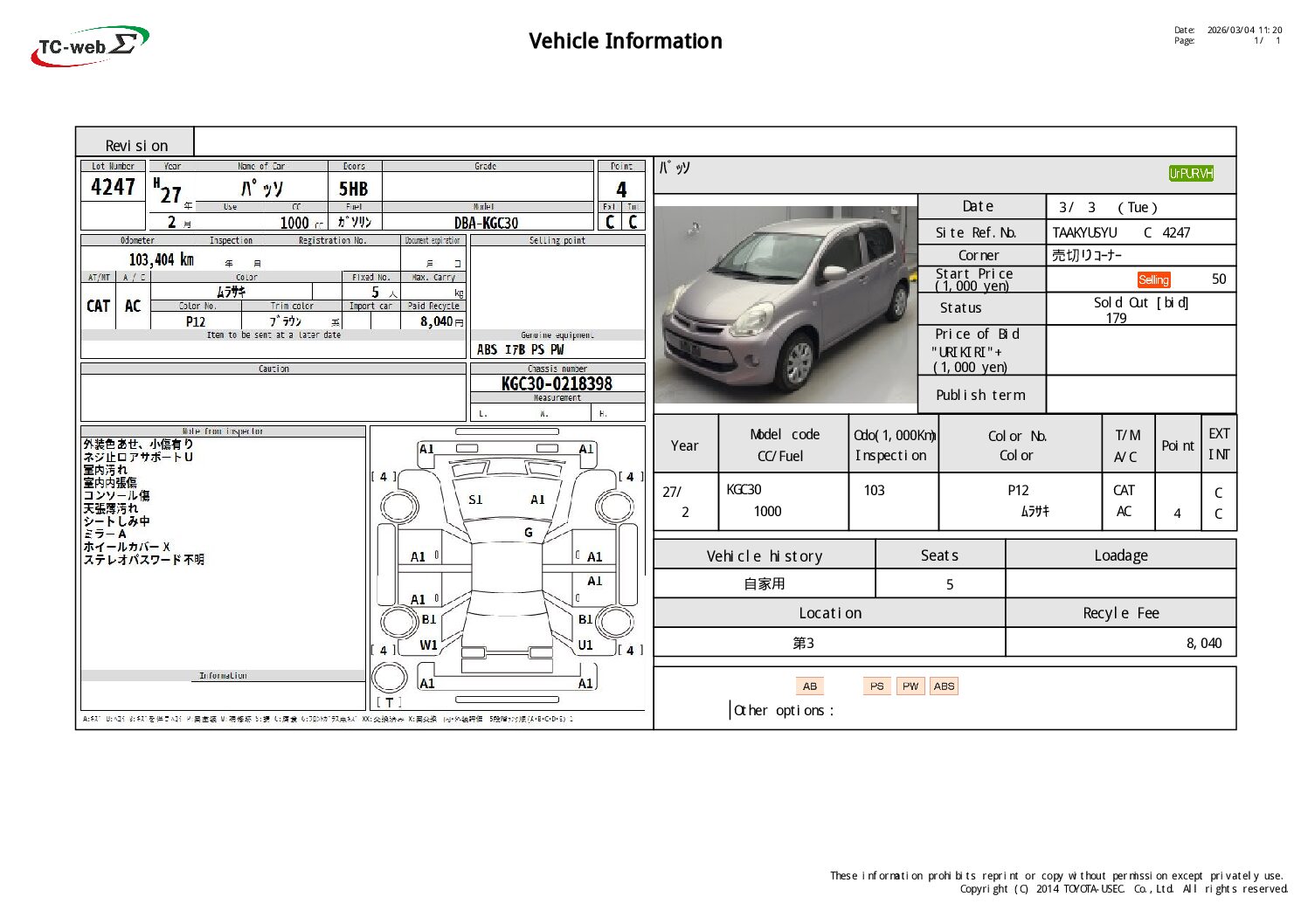 TOYOTA	PASSO