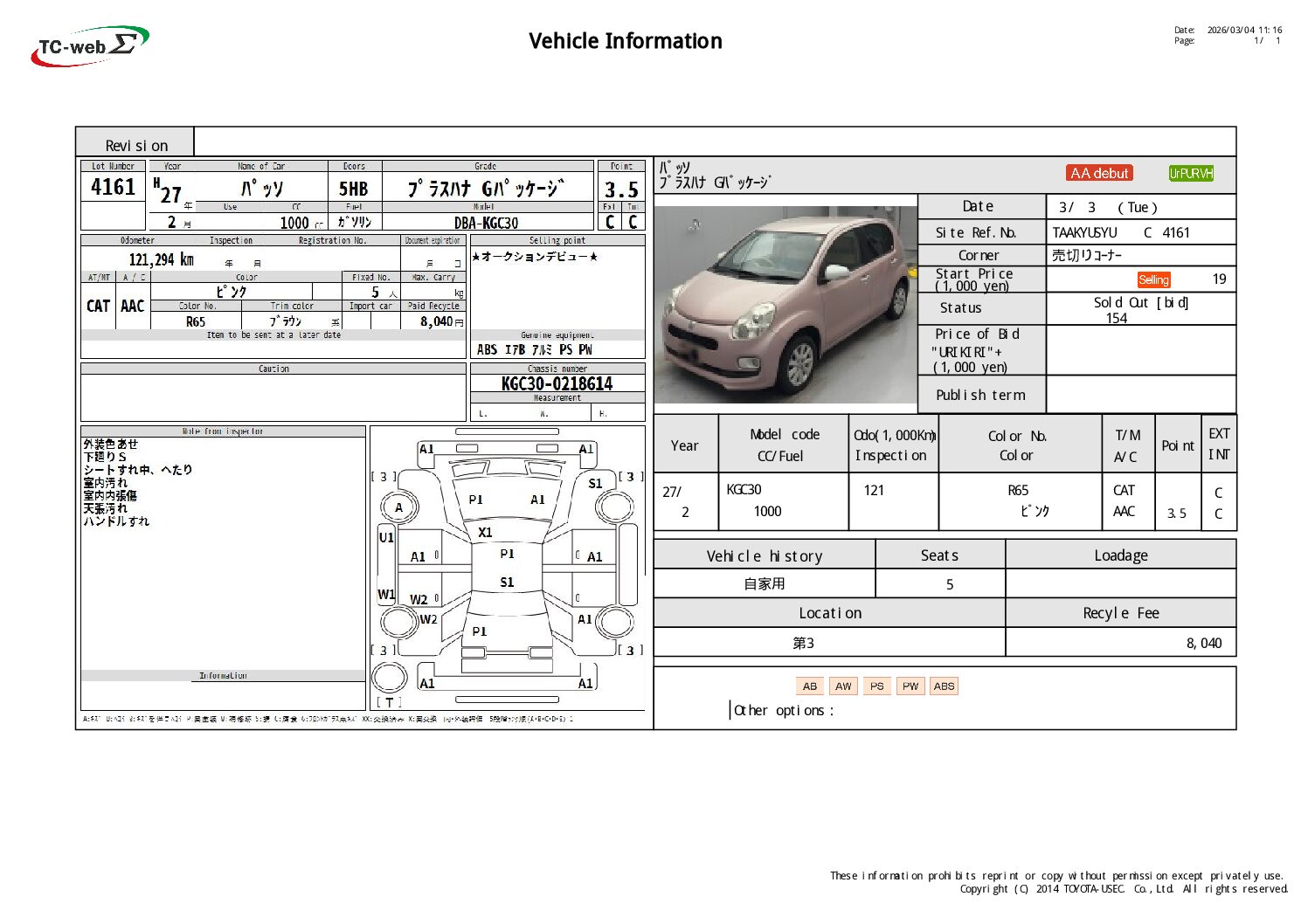 TOYOTA	PASSO
