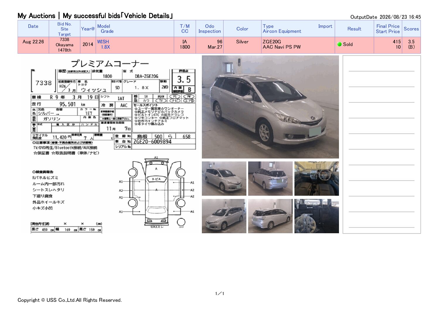 TOYOTA WISH